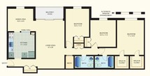 3 Bedrooms + 2 Baths