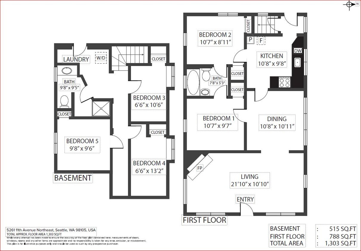 5261 11th Ave NE, Seattle, WA 98105 House Rental in Seattle, WA