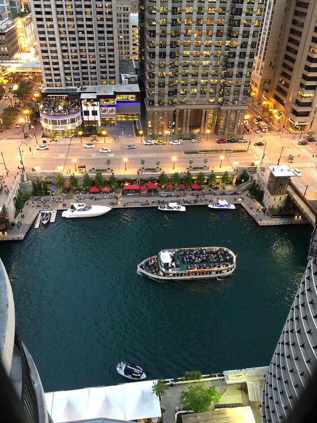 View from balcony - 300 N State St (Chicago, IL)
