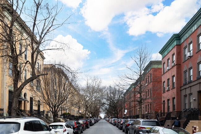 The View Down West 138th Street in Harlem - the Section Known as Striver's Row.