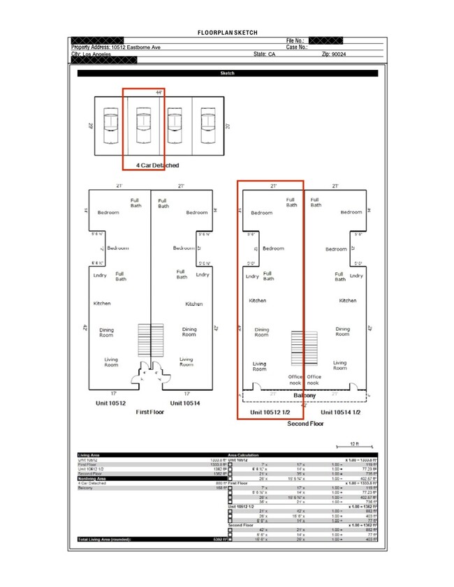 Floor Plan - 10512 Eastborne Ave