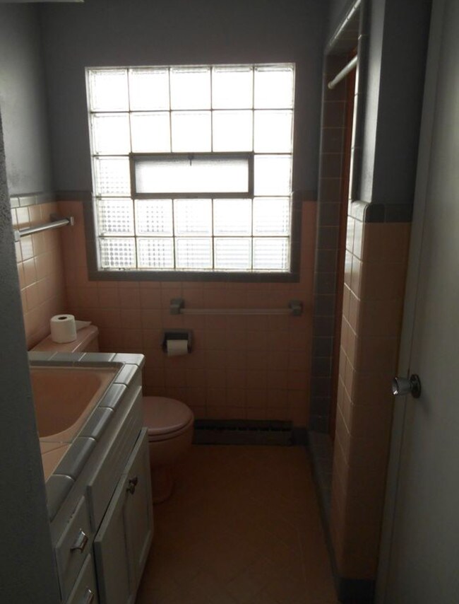 Bathroom with linen closet and shower - 8502 W Orchard St