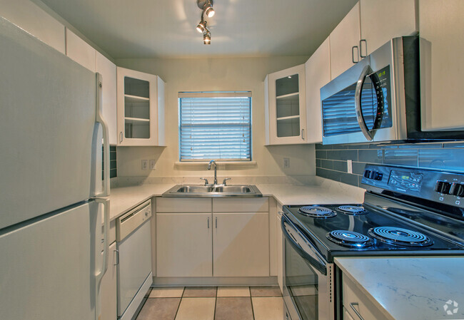 2BR, 1BA - 785SF _ Living Area - Park Terrace Apartments