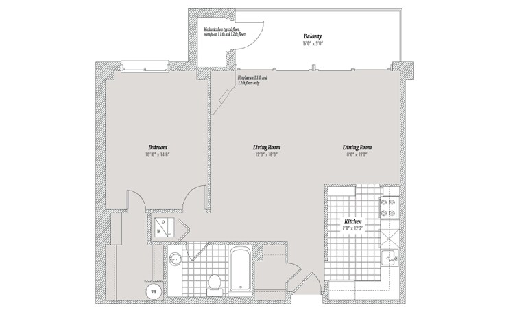 Floorplan and layout - 2230 George C Marshall Dr