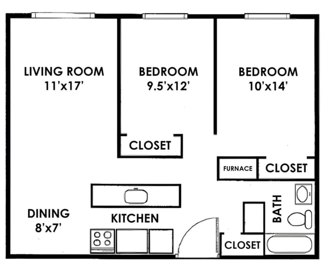 Interior Photo - Stadium View Apartments