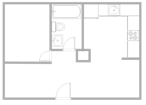 1HAB/1BA - The Village Apartments