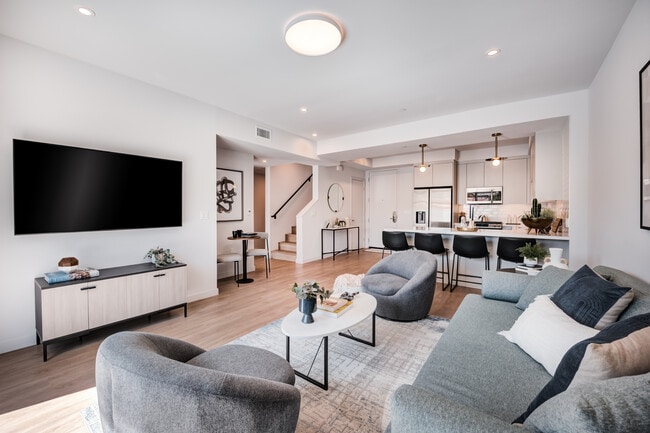 Living Room/Kitchen - Co/Relate - Co/Living Apartments