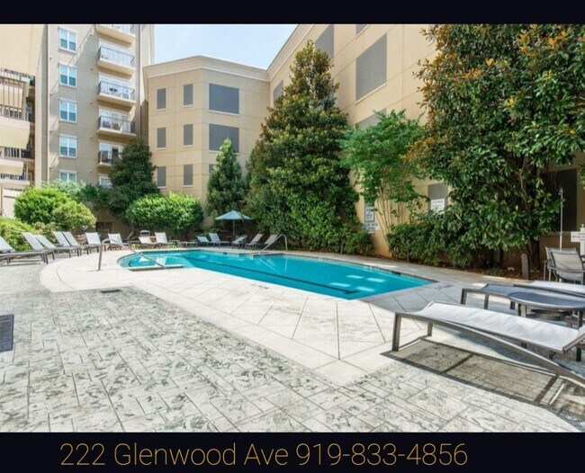 Courtyard pool - 222 Glenwood Ave