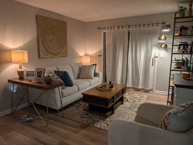 Cozy living room - angle 2 (furnitures not included, staging purpose only) - 3140 7 Pines Ct NW Apartment