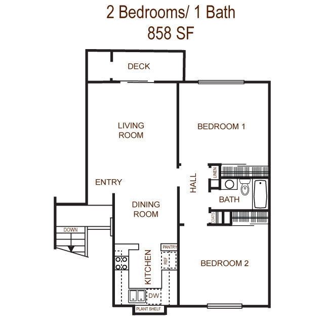 Floorplan - Olivewood Garden Apartments