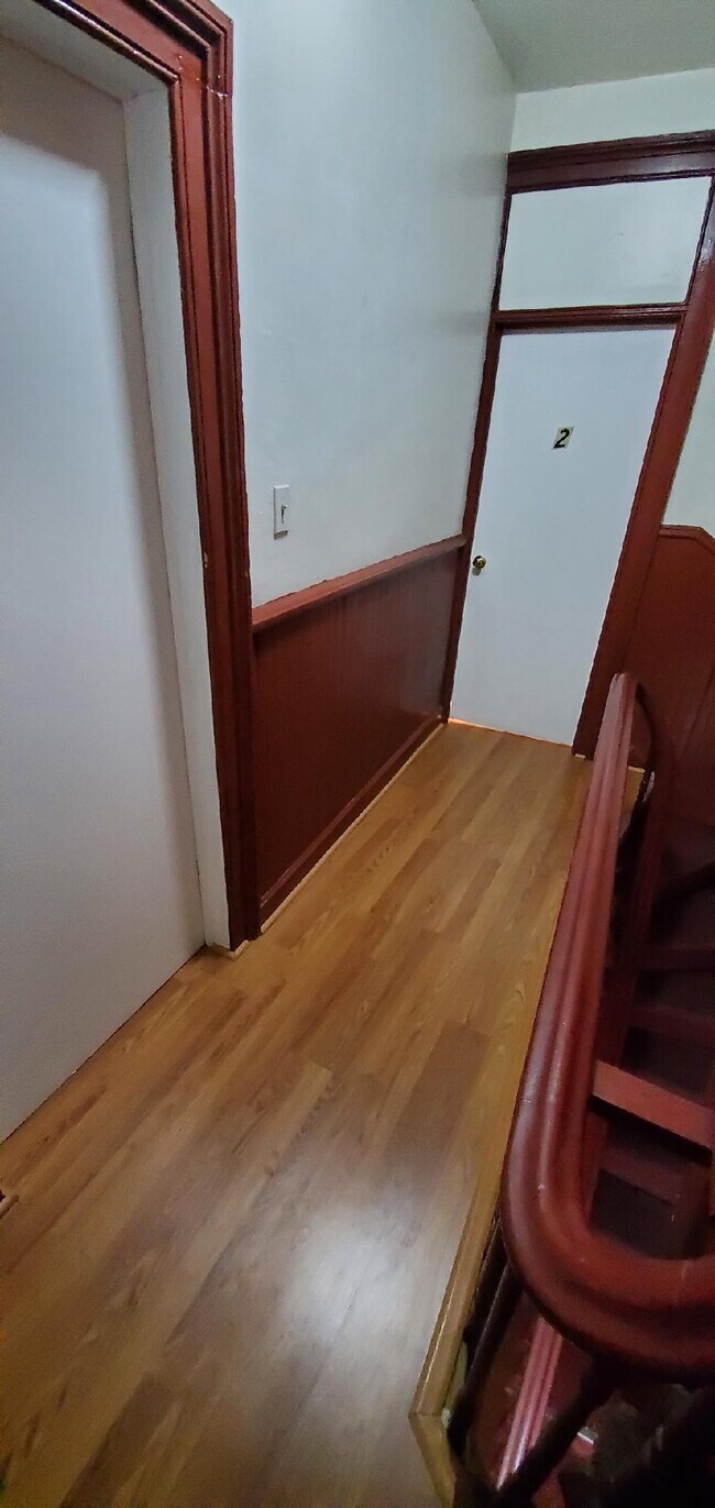 2nd floor hall/ entrance leading to living space/bathroom and entrance leading to master bedroom - 227 15th St