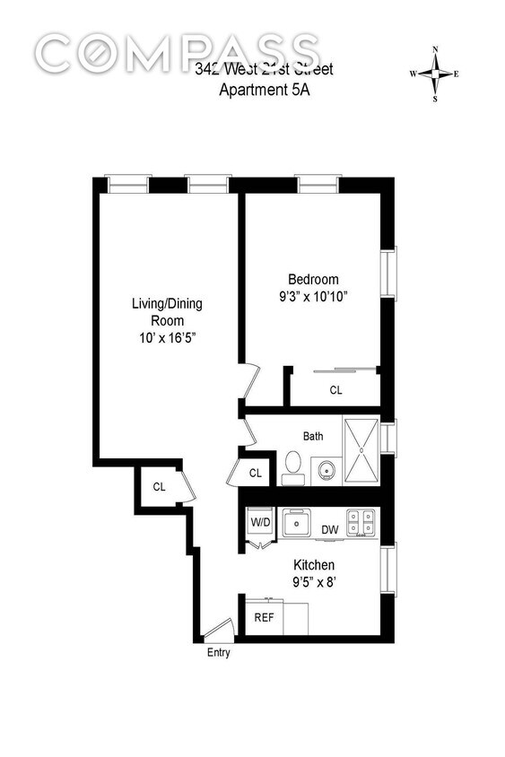 342 W 21st St Unit 5A, New York, NY 10011 Apartment for Rent in New