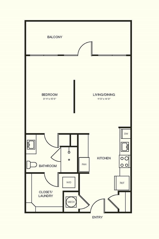 Explore this chic urban layout with a spacious balcony and modern amenities. - Hartwin Bulverde