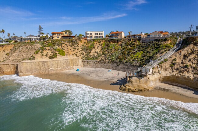 Tide Beach has a stairwell to get to the bottom of the beach for people to enjoy Solana Beach.