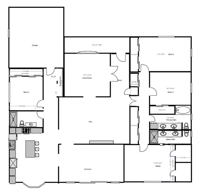Plano de planta - 6403 Dreyfuss Rd