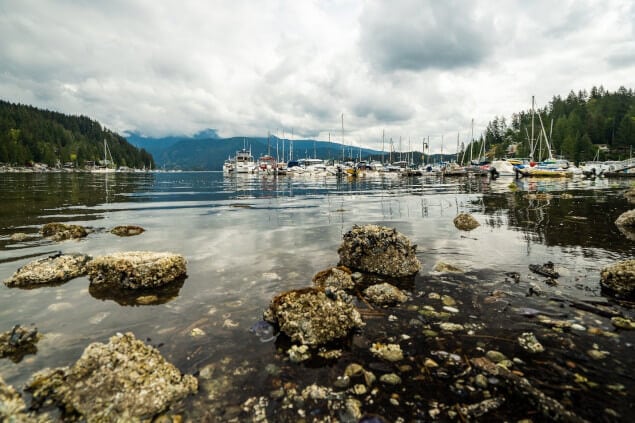 Boating is a popular activity in North Vancouver with scenic locations like Deep Cove Harbour.