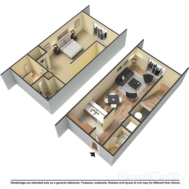 1HAB 3D 896 ft² estilo Orleans - Fort Bayou Apartments