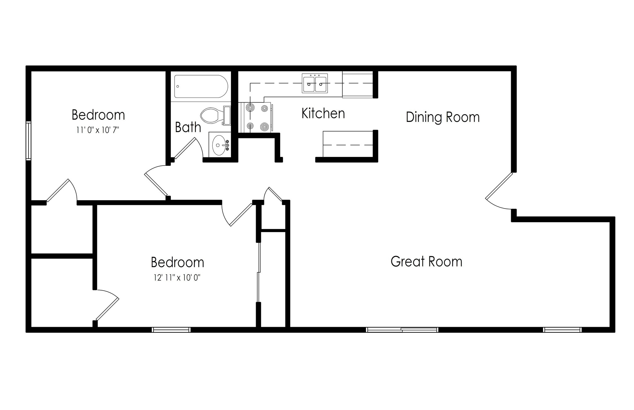 Renova of Brunswick – 2 Bedroom 1 Bath B (flex)