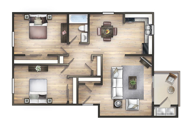 2x1 - Oakbrook Village Apartments