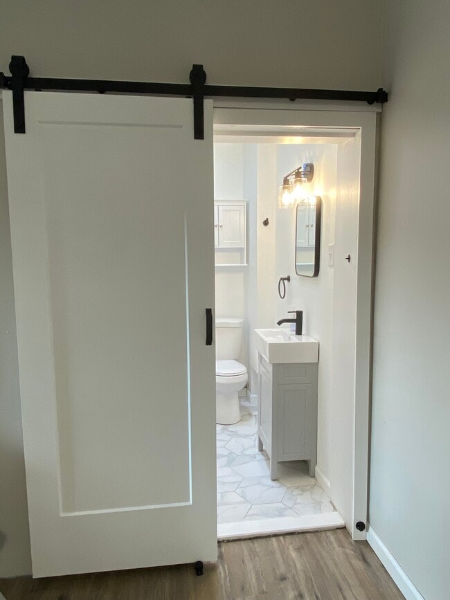Bath w/ Barn Door - 211 Sumac St