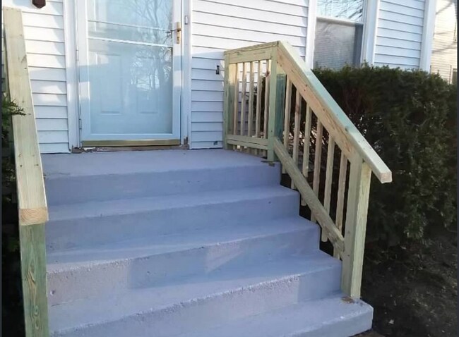 Front Porch with Railing - 573 Locust St