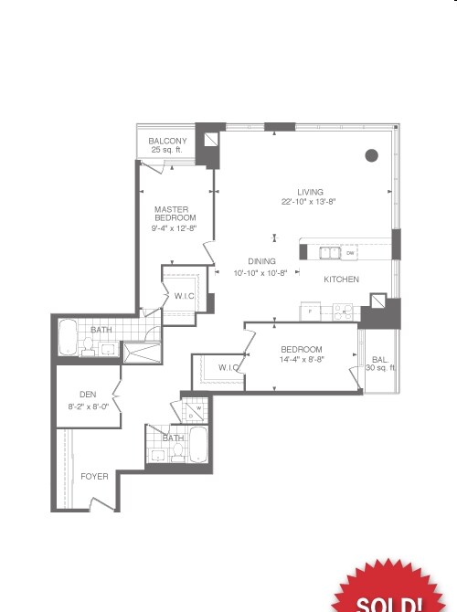 2BR/2BA - Madison Avenue Lofts