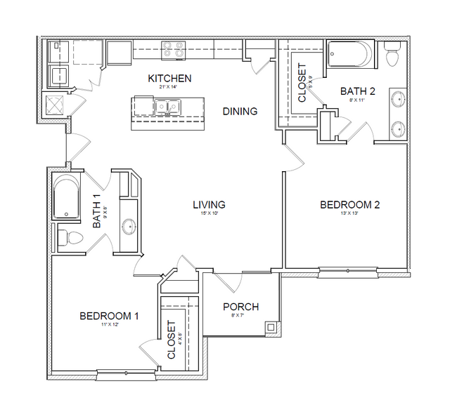 Plano de planta - Reserve at Howell Place