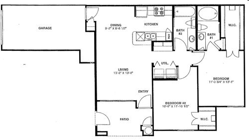 Plan C - Seville Place Apartments