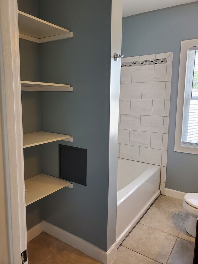 Bathroom plus shelves - 5751 W Warwick Ave