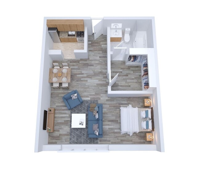 Building Photo - Gorgeous ground level and rarely available bright alcove studio residence with outdoor space.