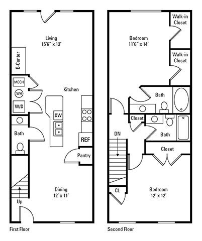 Chelsea Place Apartments & Townhomes – 2 Bed, 2.5 Townhome