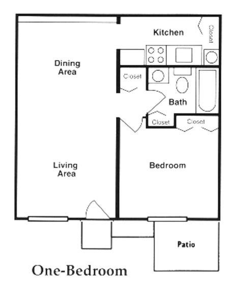 1 Bedroom - Foxglove Apartments