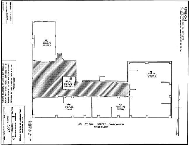 First Floor - Floor Plan - 1001 Saint Paul St