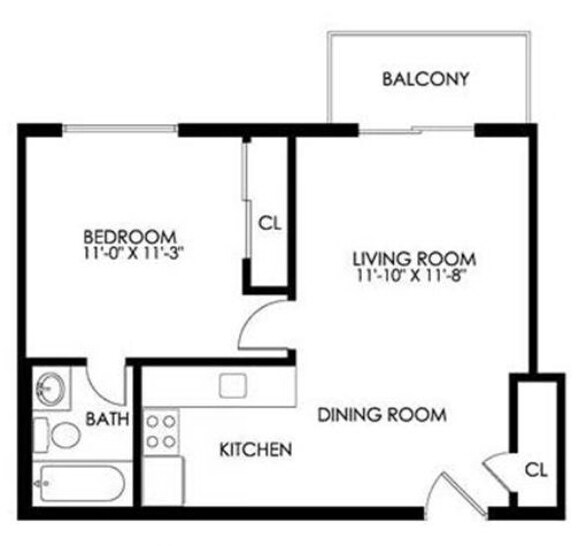 Beechmont Towers – 1 Bedroom