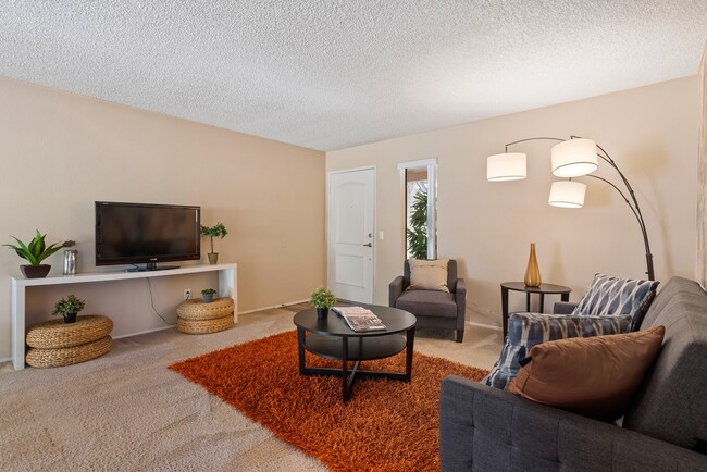 Welcoming living room at River Oaks in Oceanside, CA - River Oaks