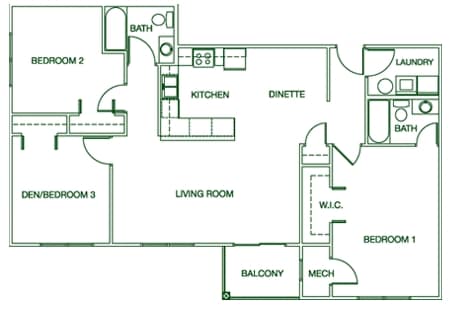 Evergreen Terrace – 3BR 2BA
