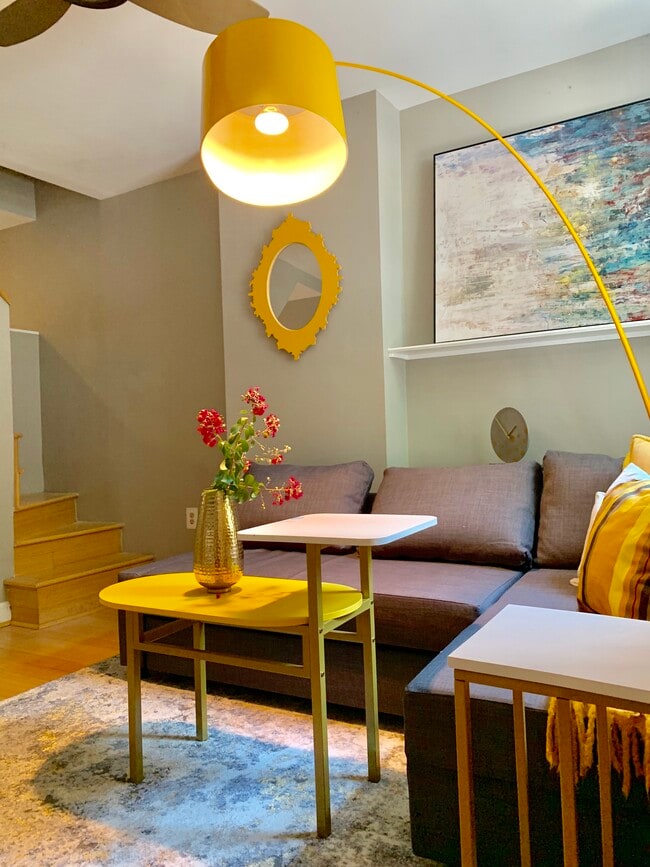 Stairs in the background lead to upstairs - 2227 10th St NW Townhome