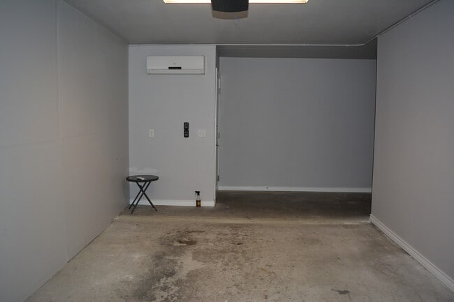 2 car garge with one section climate controlled for use as storage, a gym, workroom, etc - 2606 Wilson St