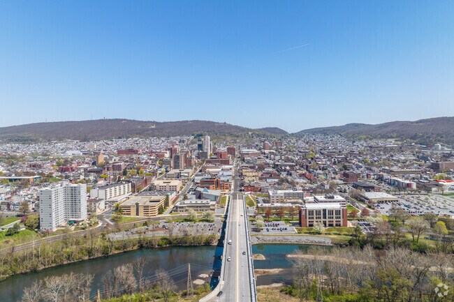 Downtown Reading is a short drive from Sinking Spring, offering easy access to city amenities.