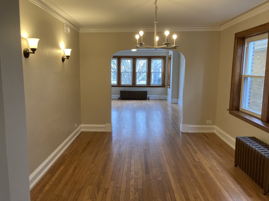 Large living room and dining room - 5632 N Meade Ave