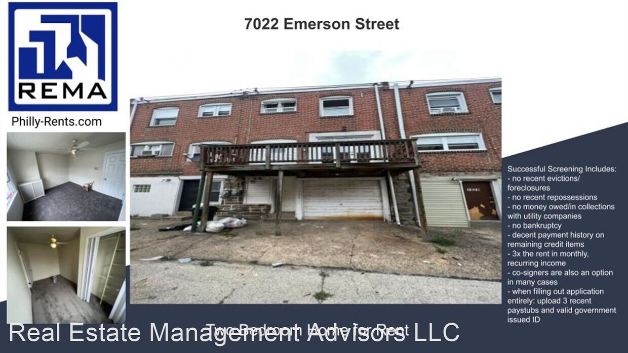 7022 Emerson Ave, Upper Darby, PA 19082 House Rental in Upper Darby