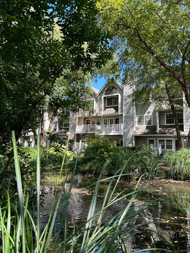 View of Unit from Across the Pond - 5801 Inman Park Cir