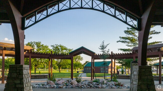 Covered areas at William E. Macken Park