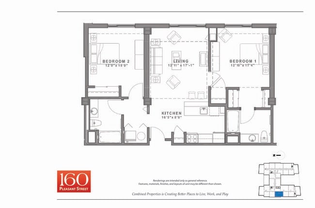 Interior Photo - 160 Pleasant Street Apartments