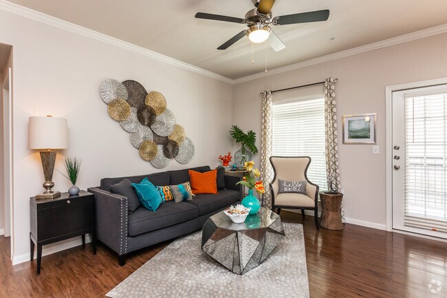 2BR, 2BA - 1313SF  The Cordelia Living Room - Cascadia Luxury Apartments