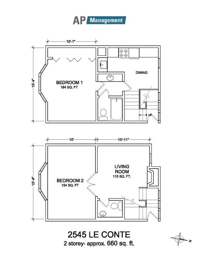 Floor Plan - 2545 Le Conte Ave