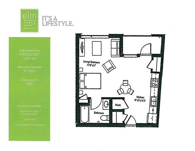 Elm 551 at Parkside Apartments Chicago, IL