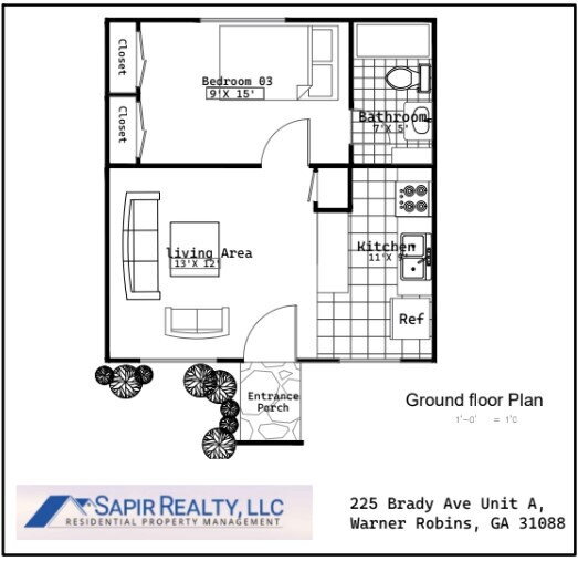 Primary Photo - Cozy 1-Bedroom Duplex Retreat at 225-A Bra...