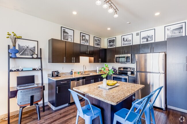 1 habitación, 1 baño - 709 pies cuadrados - Sperry - Cocina - The Yards at 3 Crossings