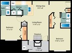 2 Bedroom 2 Bathroom